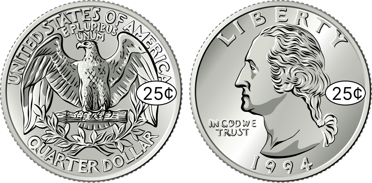 1 quarter coin