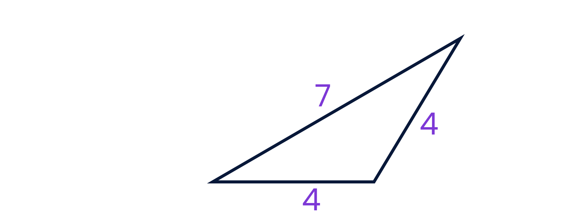 Triangle with two equal sides