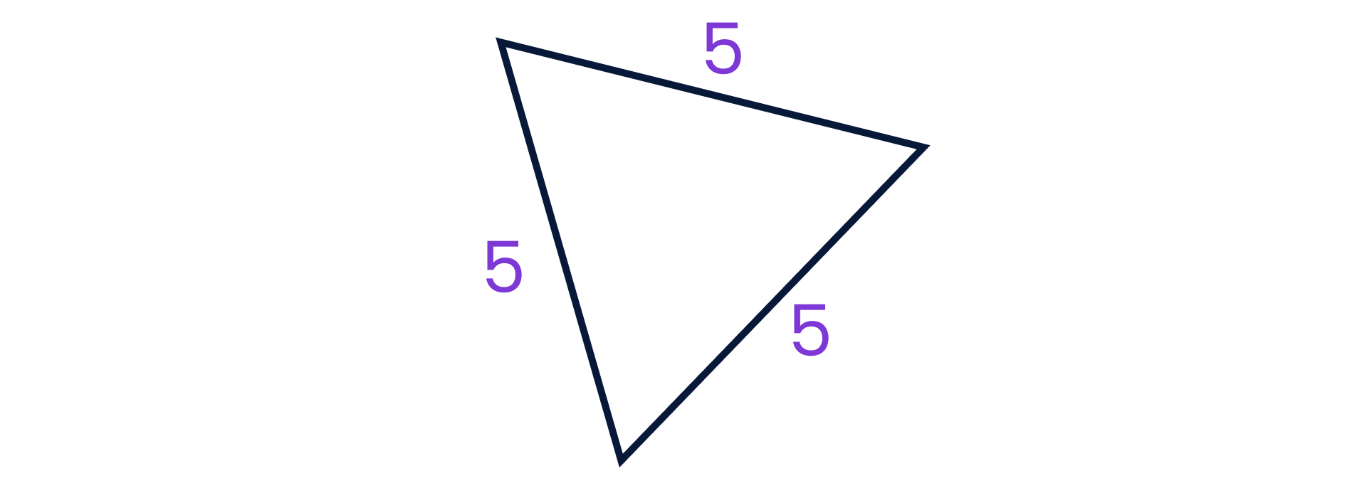 Triangle with all sides of equal length