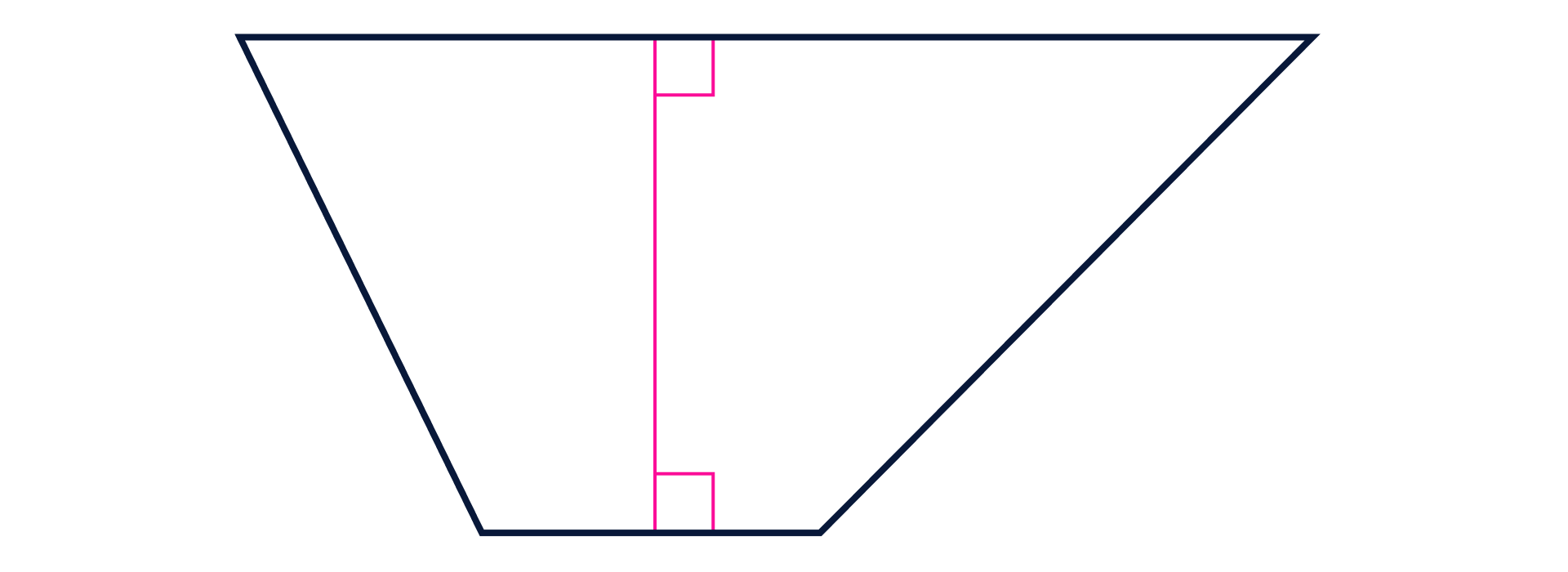 A quadrilateral with at least one pair of parallel edges.