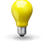 Yellow math study tips lightbulb