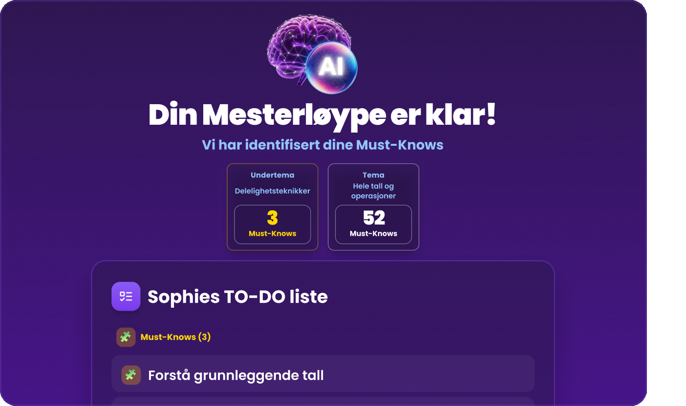 Barnet får en tilpasset Mesterløype
