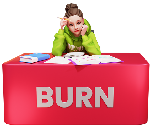 Burn zone example