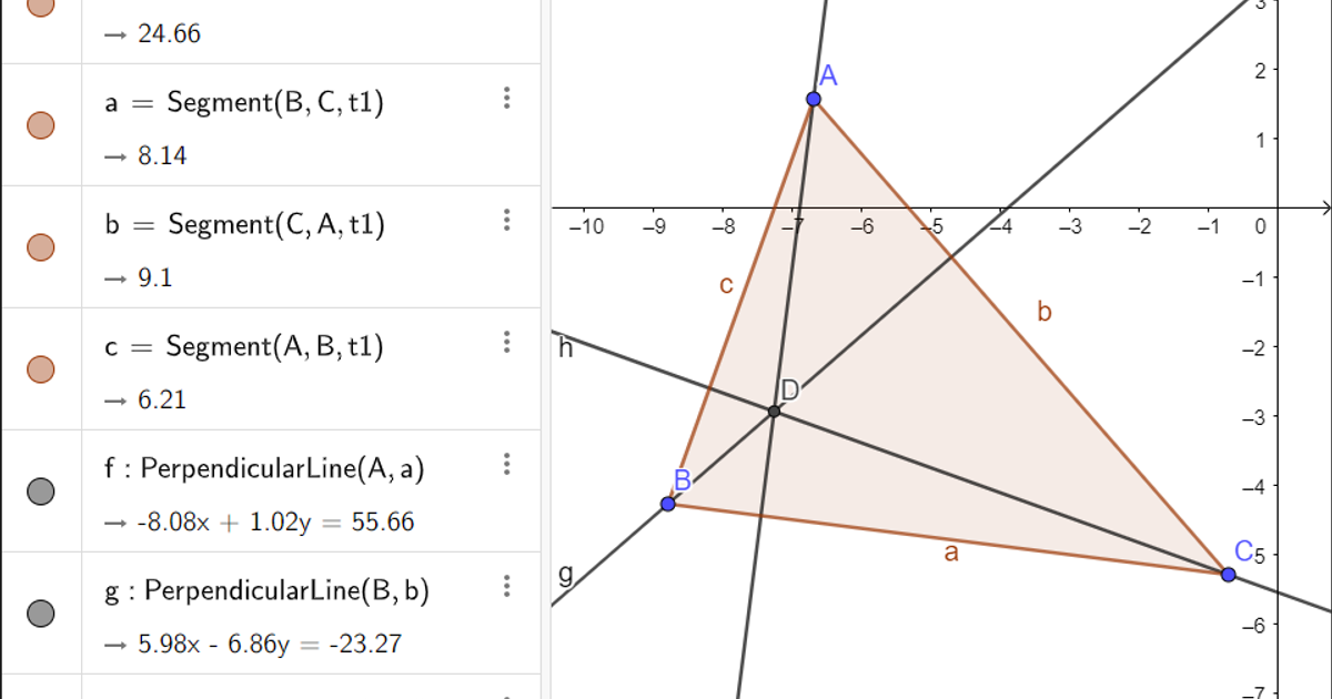 How to Find Orthocenter and Altitudes with GeoGebra