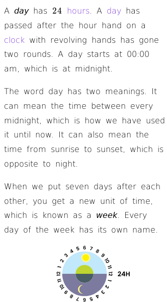 Article on What Are Days and Weeks?