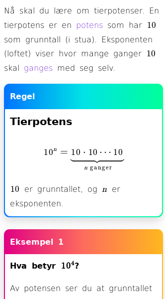 Oppslag om Tierpotens