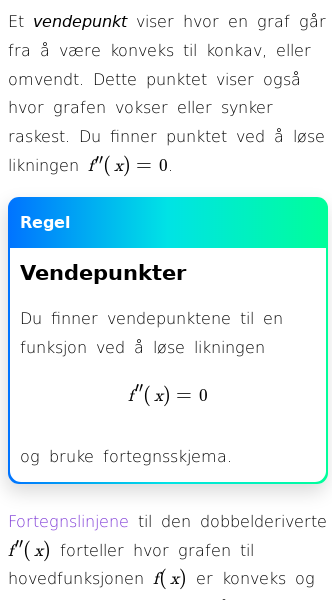 Oppslag om Vendepunkter