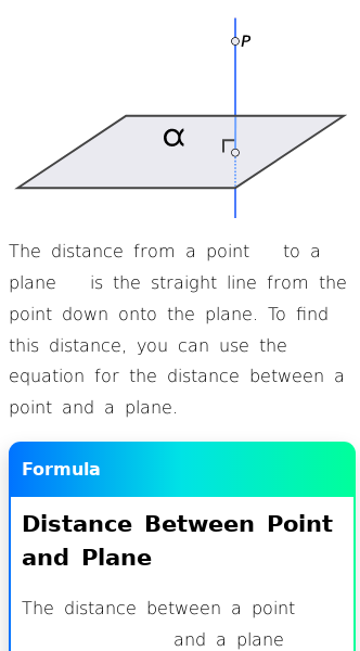 Article on How to Find the Distance Between a Point and a Plane
