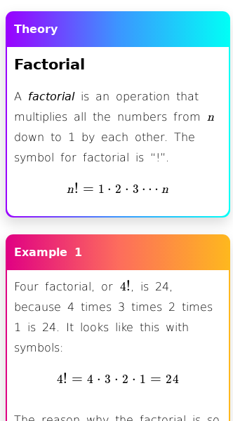 Article on How Factorials Work