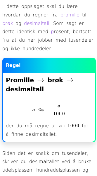 Oppslag om Promille (Omgjøring)