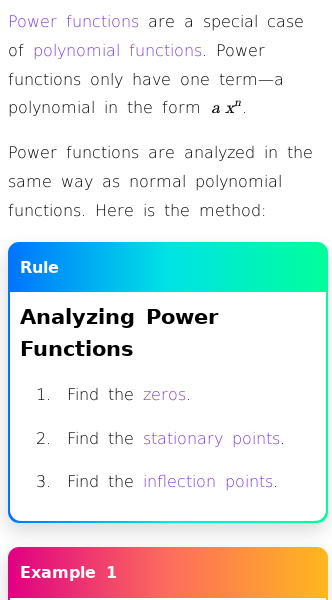 Article on How to Analyze Power Functions