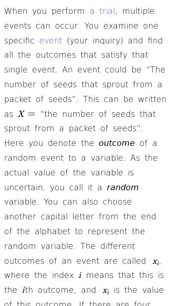 Article on Random Variable vs Event