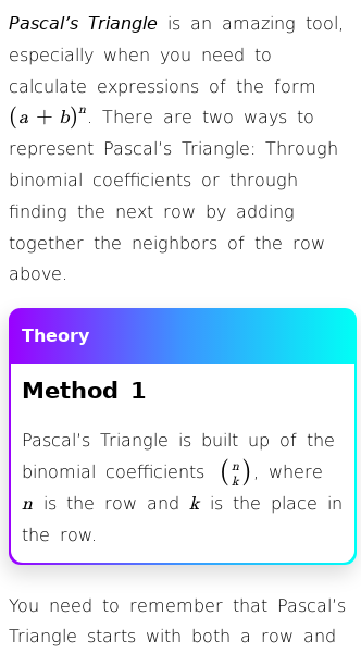 Article on What Is Pascal's Triangle?