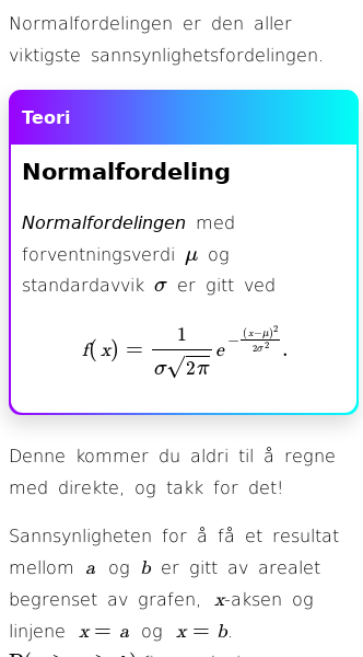 Oppslag om Normalfordeling