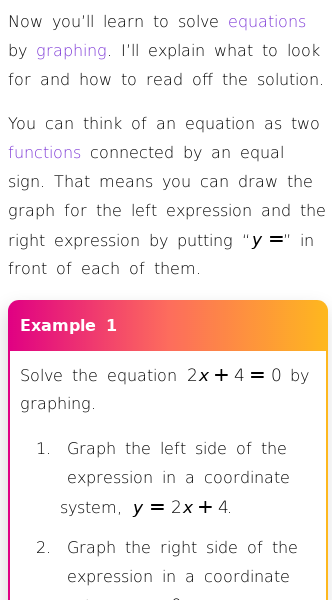 Article on How to Solve Equations by Graphing