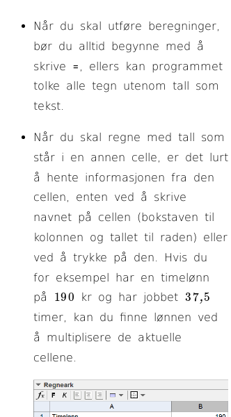 Oppslag om Hvordan bruke regneark i GeoGebra