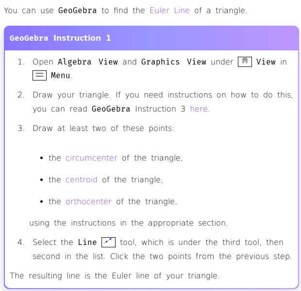 Euler Line Of A Triangle Geogebra