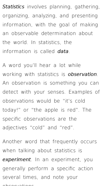 Article on What Is Statistics?