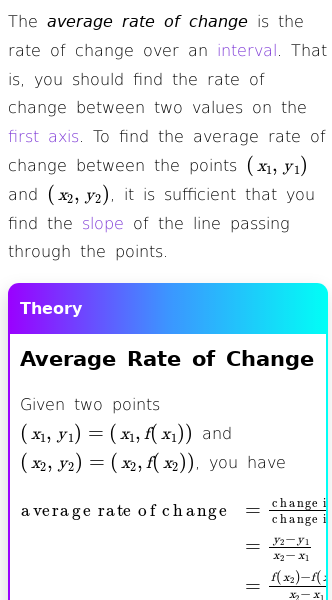 Article on How to Calculate and Interpret Average Rate of Change in Math