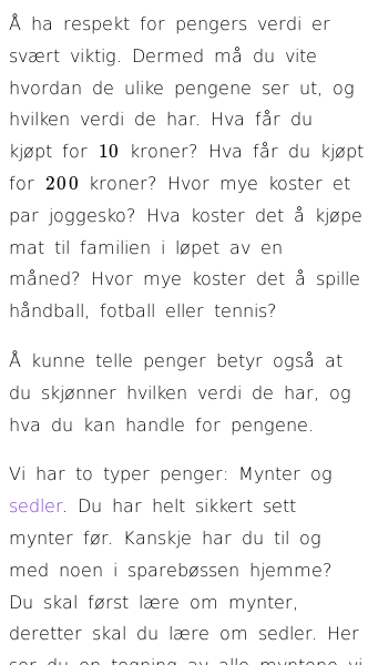 Oppslag om Mynter