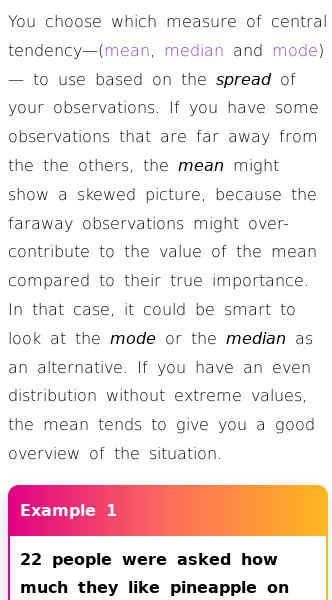 Article on When to Use Each Central Tendency