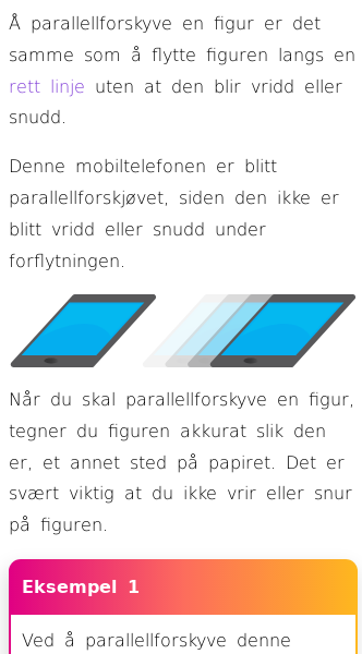 Oppslag om Hva er parallellforskyvning?