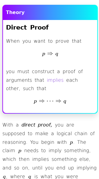 Article on What Is Direct Proof?