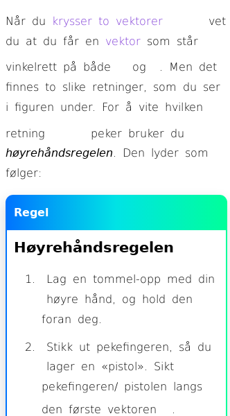 Oppslag om Høyrehåndsregelen