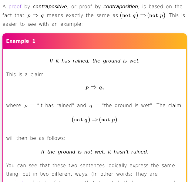 What Is Proof by Contrapositive