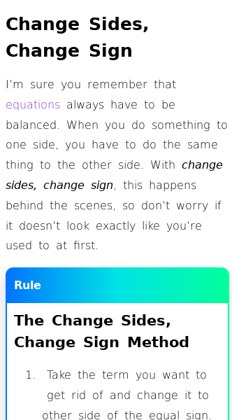 Article on How to Solve Linear Equations (Combined Methods)