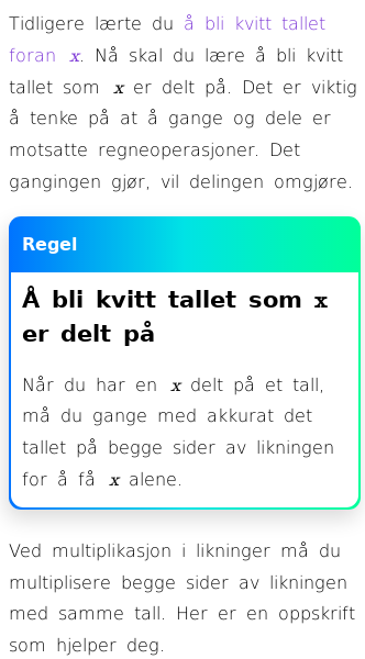 Oppslag om Hvordan bli kvitt tall under x