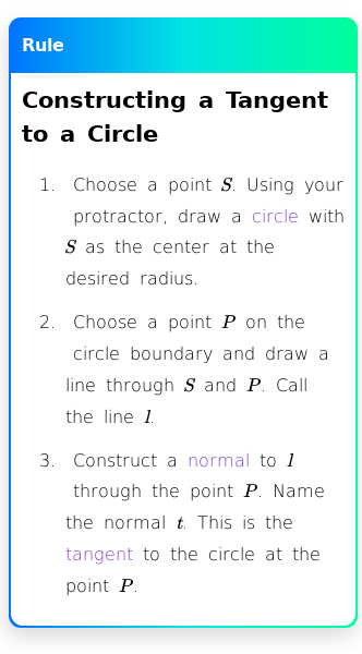 Article on Constructing the Tangent to a Circle