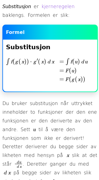 Oppslag om Substitusjon