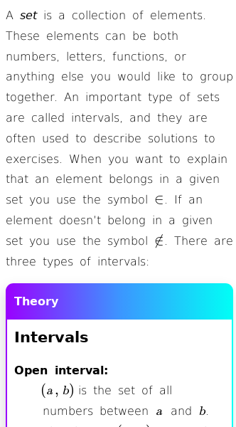 Article on Interval and Set Notation