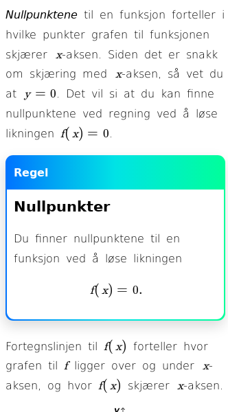 Oppslag om Nullpunkter