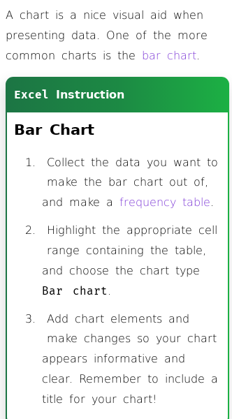 Article on How to Create a Bar Chart in Excel