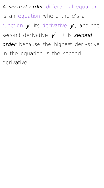 Article on What Are Second Order Differential Equations?