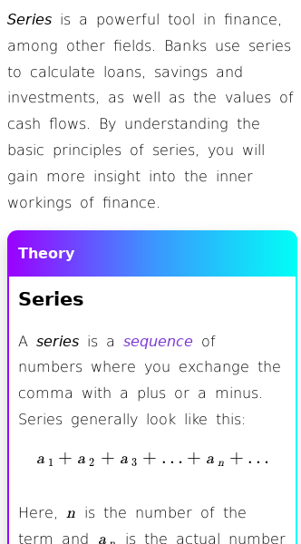 Article on What Are Series in Math?