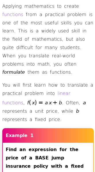 Article on How Are Linear Functions Used in Real Life?