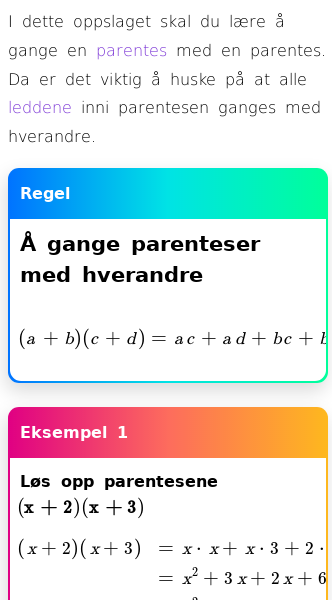 Oppslag om Hvordan gange parenteser