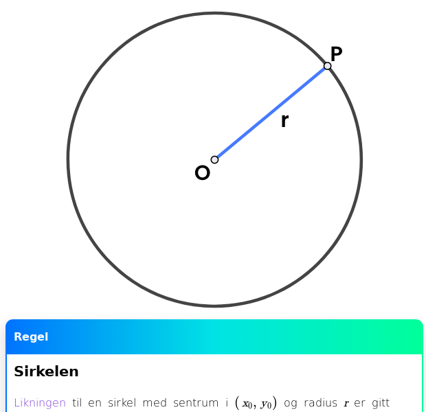 Sirkel Med Radius
