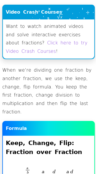Article on How to Divide Fractions