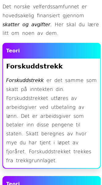 Oppslag om Skatt, trekkgrunnlag, lønn