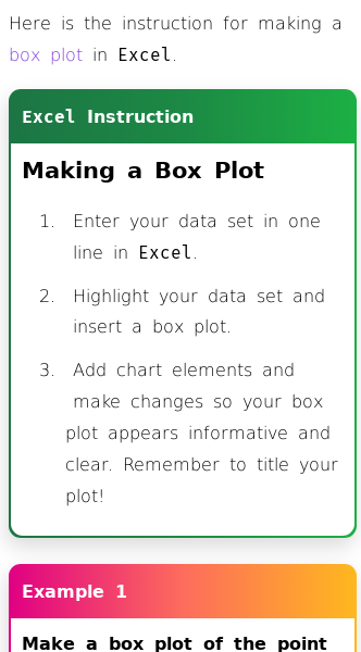 Article on How to Create a Box Plot in Excel