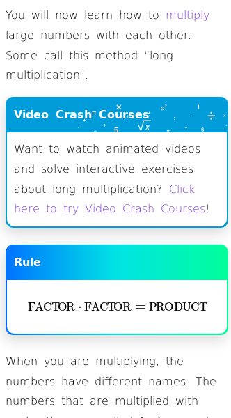 Article on How Long Multiplication Works