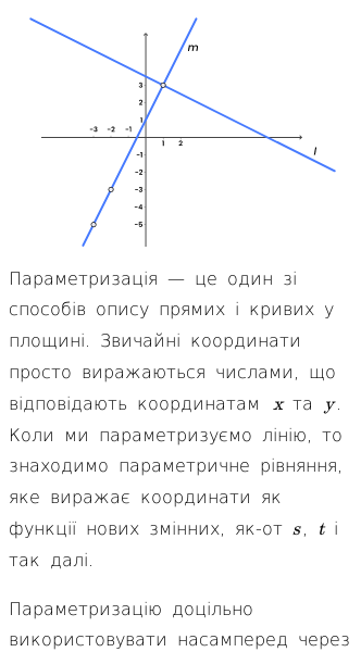 Стаття про Як параметризувати пряму