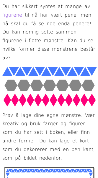 Oppslag om Geometriske mønstre