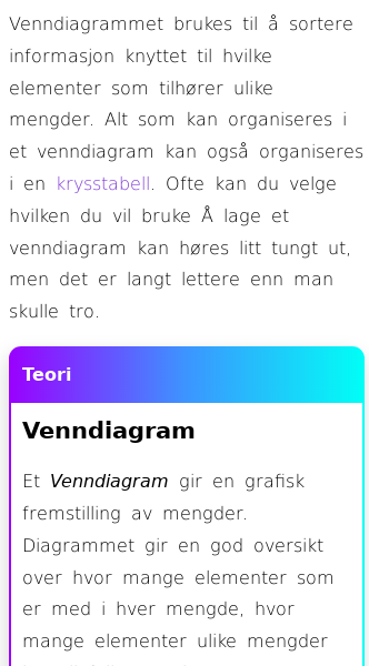 Oppslag om Venndiagram