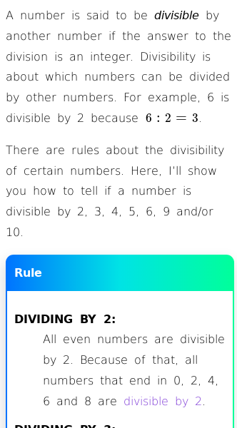 Article on What Are the Divisibility Rules?