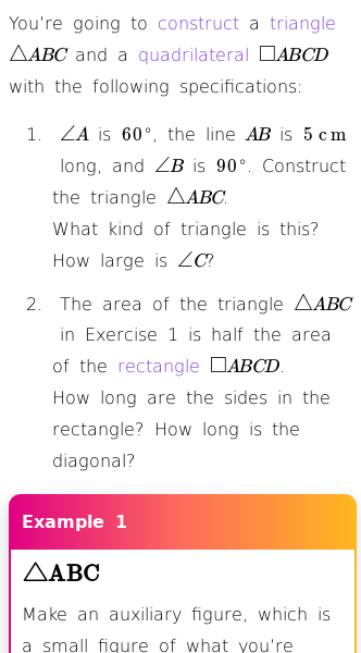 Article on Examples of Larger Constructions